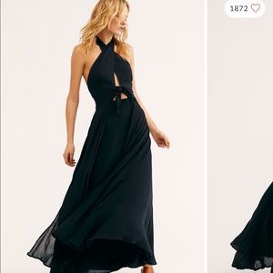 Black Free people maxi dress